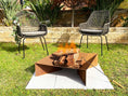 Load image into Gallery viewer, Steel Rustic Fire Pit with Ash Tray BBQ Heater Charcoal Wood Portable Cooking Outdoor