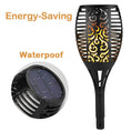 Load image into Gallery viewer, 96 LED Bulbs Torch Solar Garden Outdoor Flame Dancing Flickering Light Auto Lamp