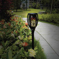 Load image into Gallery viewer, 96 LED Bulbs Torch Solar Garden Outdoor Flame Dancing Flickering Light Auto Lamp
