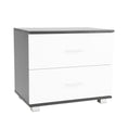 Load image into Gallery viewer, Sarantino Bedside Table Cabinet Storage Chest 2 Drawers Lamp Side Nightstand White Black
