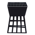 Load image into Gallery viewer, Fire Pit BBQ Grill Portable Square Cooking Camping Brazier Reversible Stand Backyard