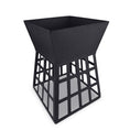 Load image into Gallery viewer, Fire Pit BBQ Grill Portable Square Cooking Camping Brazier Reversible Stand Backyard