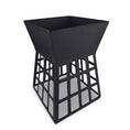 Load image into Gallery viewer, Fire Pit BBQ Grill Portable Square Cooking Camping Brazier Reversible Stand Backyard
