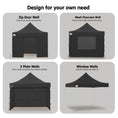 Load image into Gallery viewer, Wallaroo Gazebo Tent Marquee 3x3 PopUp Outdoor Black