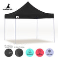 Load image into Gallery viewer, Wallaroo Gazebo Tent Marquee 3x3 PopUp Outdoor Black