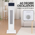 Load image into Gallery viewer, 2000W Electric PTC Ceramic Tower Heater Remote Control Portable Oscillating White