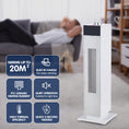 Load image into Gallery viewer, 2000W Electric PTC Ceramic Tower Heater Remote Control Portable Oscillating White