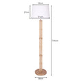 Load image into Gallery viewer, Liv Rattan Floor Lamp With Off-White Linen Shade by Liv