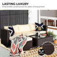 Load image into Gallery viewer, Sarantino 5pc Modular Outdoor Lounge Set PE Rattan - Brown