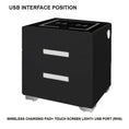 Load image into Gallery viewer, Smart Bedside Tables Side 3 Drawers Wireless Charging USB Right Hand Nightstand LED Light AU Black