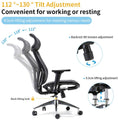 Load image into Gallery viewer, Ergonomic office chair Breathable High-Back Mesh Adjustable Lumbar Support 3D Armrests Tilt Function 360° Rotating Wheels