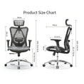 Load image into Gallery viewer, Sihoo M57 Ergonomic Office Chair, Computer Chair Desk Chair High Back Chair Breathable,3D Armrest and Lumbar Support Black without Foodrest