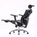 Load image into Gallery viewer, Sihoo Ergonomic Office Chair V1 4D Adjustable High-Back Breathable With Footrest And Lumbar Support Black