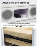 Load image into Gallery viewer, Smart Bedside Tables Side Drawers Wireless Charging Nightstand Bluetooth Speaker LED Light