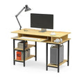 Load image into Gallery viewer, Book Storage Computer Table Desk Student Study Home Office Workstation with Bookshelf