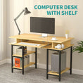 Load image into Gallery viewer, Book Storage Computer Table Desk Student Study Home Office Workstation with Bookshelf