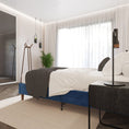 Load image into Gallery viewer, Velvet Blue Bed Frame- Double