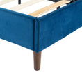 Load image into Gallery viewer, Velvet Blue Bed Frame- Single