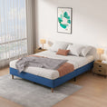 Load image into Gallery viewer, Velvet Blue Bed Frame- Single
