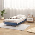 Load image into Gallery viewer, Metal Bed Frame Mattress Foundation Blue - Single