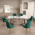 Load image into Gallery viewer, Marbleous Green Velvet Dining Set