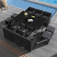 Load image into Gallery viewer, Bali 11 Piece Outdoor Dining Set-Black