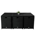 Load image into Gallery viewer, Bali 11 Piece Outdoor Dining Set-Black