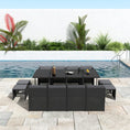 Load image into Gallery viewer, Bali 13PC Outdoor Dining Set-Black