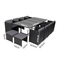 Load image into Gallery viewer, Bali 13PC Outdoor Dining Set-Black