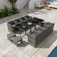 Load image into Gallery viewer, Bali 13PC Outdoor Dining Set-Grey