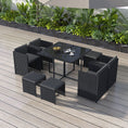 Load image into Gallery viewer, Horrocks 8 Seater Outdoor Dining Set-Black