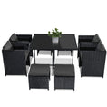 Load image into Gallery viewer, Horrocks 8 Seater Outdoor Dining Set-Black
