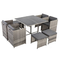 Load image into Gallery viewer, Horrocks 8 Seater Outdoor Dining Set-Grey