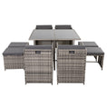 Load image into Gallery viewer, Horrocks 8 Seater Outdoor Dining Set-Grey