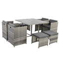 Load image into Gallery viewer, Horrocks 8 Seater Outdoor Dining Set-Grey