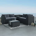 Load image into Gallery viewer, 6PCS Outdoor Modular Lounge Sofa Coogee-Black