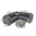 Load image into Gallery viewer, 6PCS Outdoor Modular Lounge Sofa Coogee-Grey
