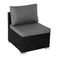 Load image into Gallery viewer, 8PCS Outdoor Furniture Modular Lounge Sofa Lizard-Black