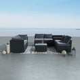 Load image into Gallery viewer, 8PCS Outdoor Furniture Modular Lounge Sofa Lizard-Black