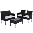 Load image into Gallery viewer, Ville 4-Seater PE Wicker Outdoor Lounge Sofa Set