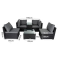 Load image into Gallery viewer, Modular Outdoor Wicker Lounge Set