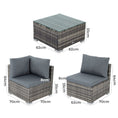 Load image into Gallery viewer, Modular Outdoor Wicker Lounge Set