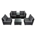 Load image into Gallery viewer, Modular Outdoor Lounge Set-9pcs Sofa, Armchairs and Coffee Table