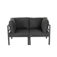 Load image into Gallery viewer, Outdoor Minimalist Charcoal Grey 7-Piece Lounge Set