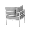 Load image into Gallery viewer, Outdoor White Modern 5 Piece Lounge Set