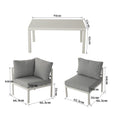Load image into Gallery viewer, Outdoor White Modern 7 Piece Lounge Set