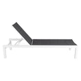 Load image into Gallery viewer, Adjustable Outdoor Sun Lounger in Aluminium White
