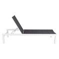 Load image into Gallery viewer, Adjustable Outdoor Sun Lounger in Aluminium White