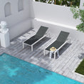 Load image into Gallery viewer, Adjustable Outdoor Sun Lounger in Aluminium White