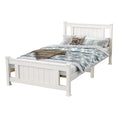 Load image into Gallery viewer, King Single Solid Pine Timber Bed Frame-White